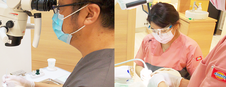 2名の歯科医がいます